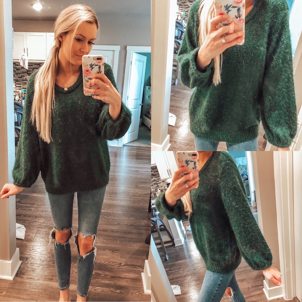 Hunter green sweater